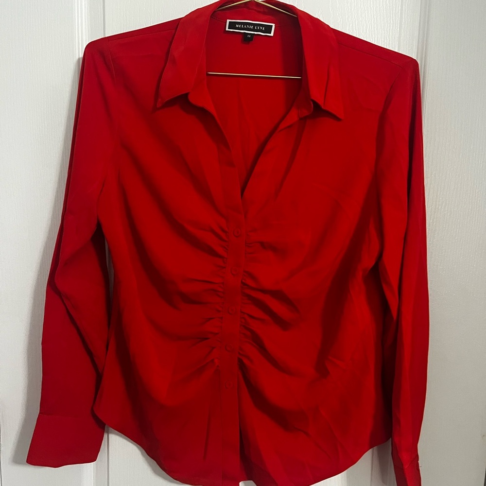 Classic Red Button-Down Shirt